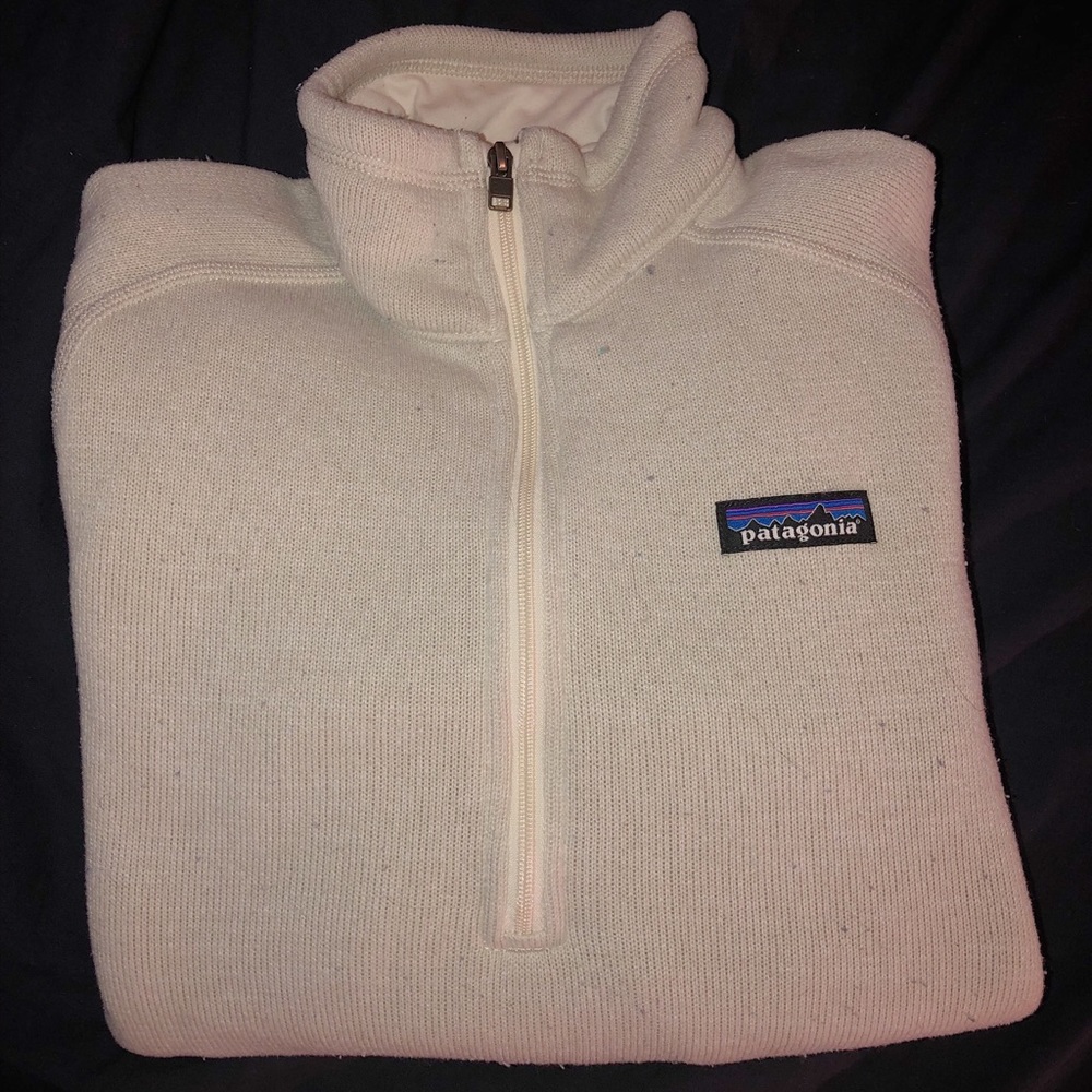 Cream Patagonia Quarter Zip
